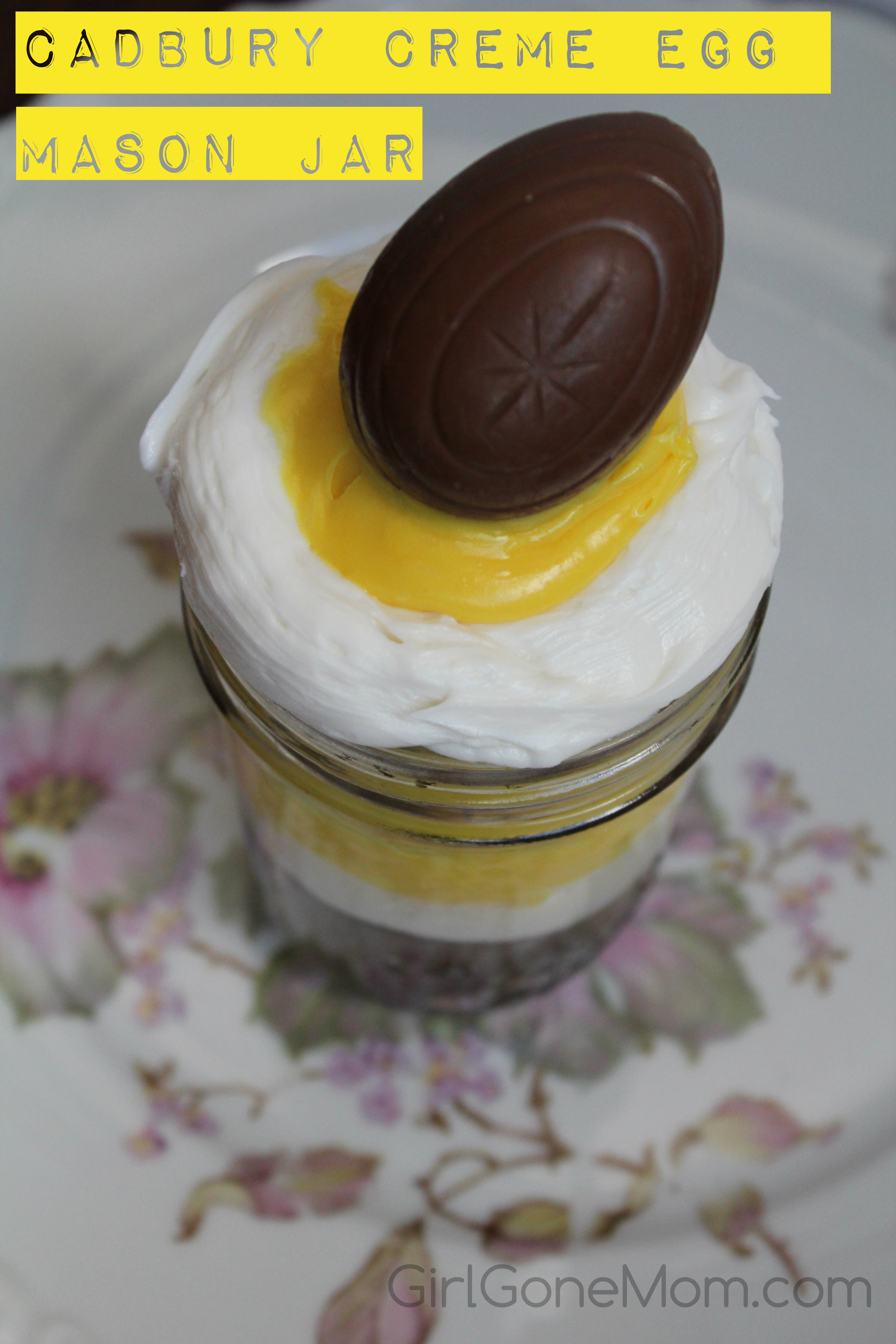 Cadbury Creme Egg Mason Jars #BunnyTrail