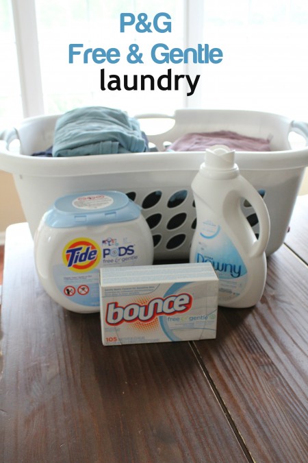 P&G Free and Gentle Laundry Products