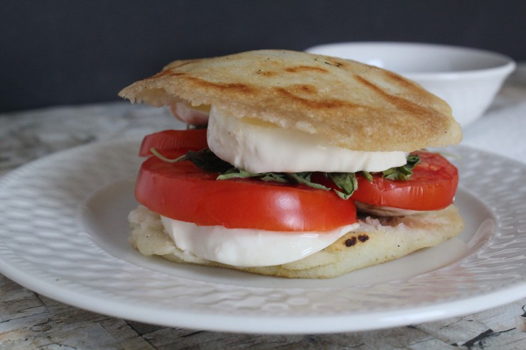 Arepa Caprese Sandwich Recipe