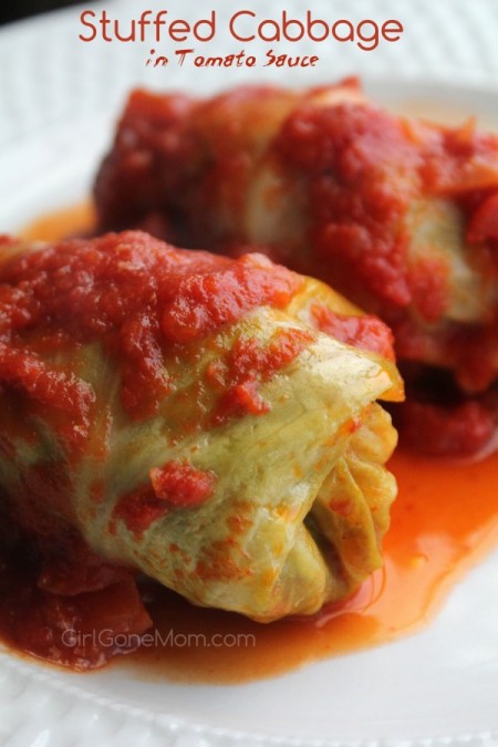 Stuffed Cabbage in Tomato Sauce