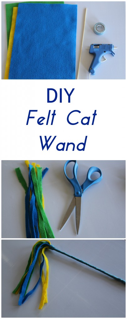Easy DIY Felt Cat Wand