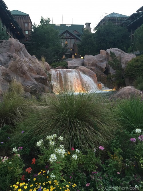 Disney's Wilderness Lodge Waterfall