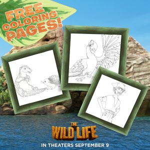 The wild life coloring pages